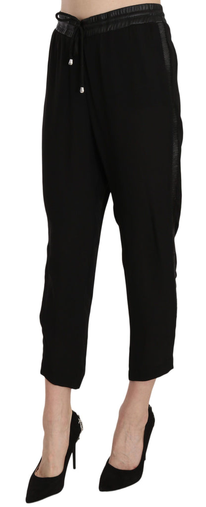 Guess Schicke Cropped Pants mit hoher Taille in elegantem Schwarz