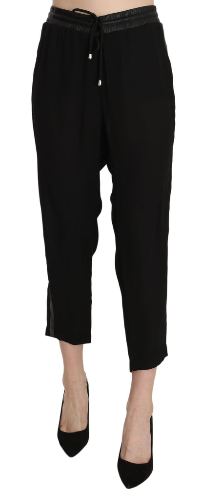 Guess Schicke Cropped Pants mit hoher Taille in elegantem Schwarz