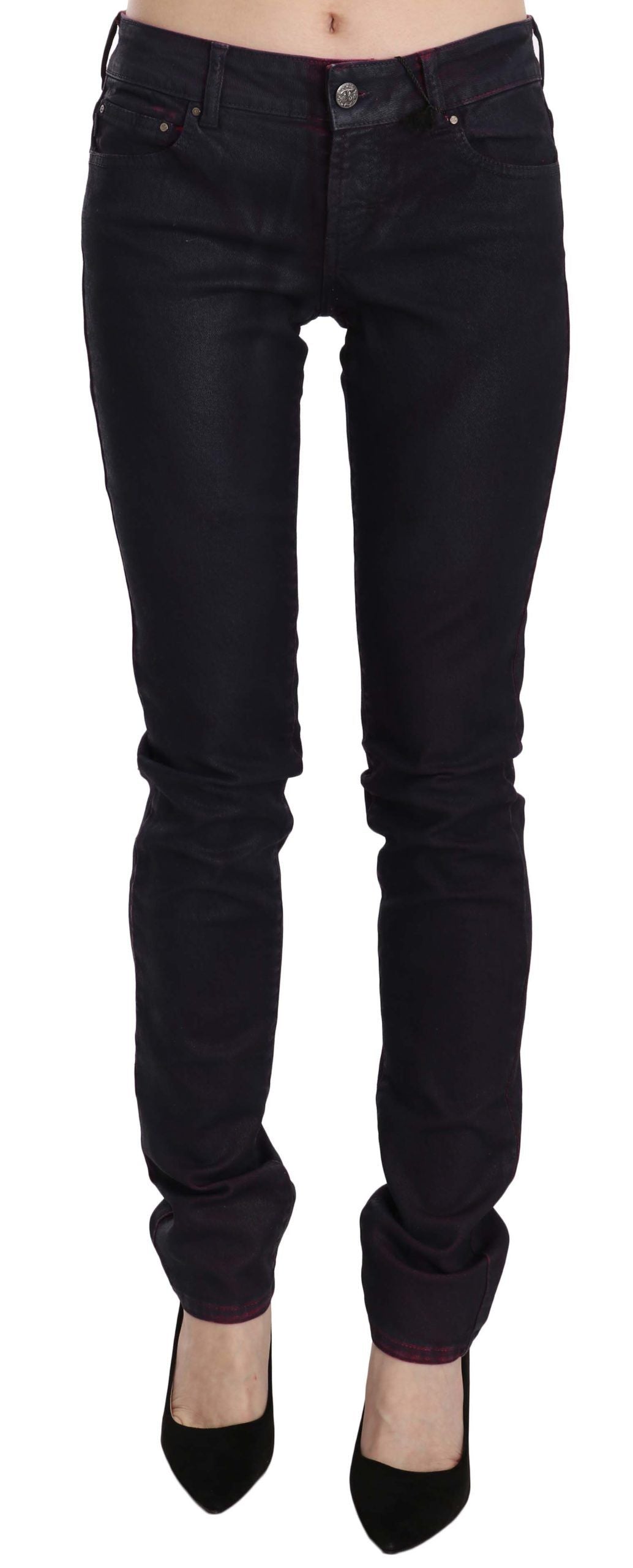 Just Cavalli Schicke schwarze Skinny Denim mit niedriger Taille