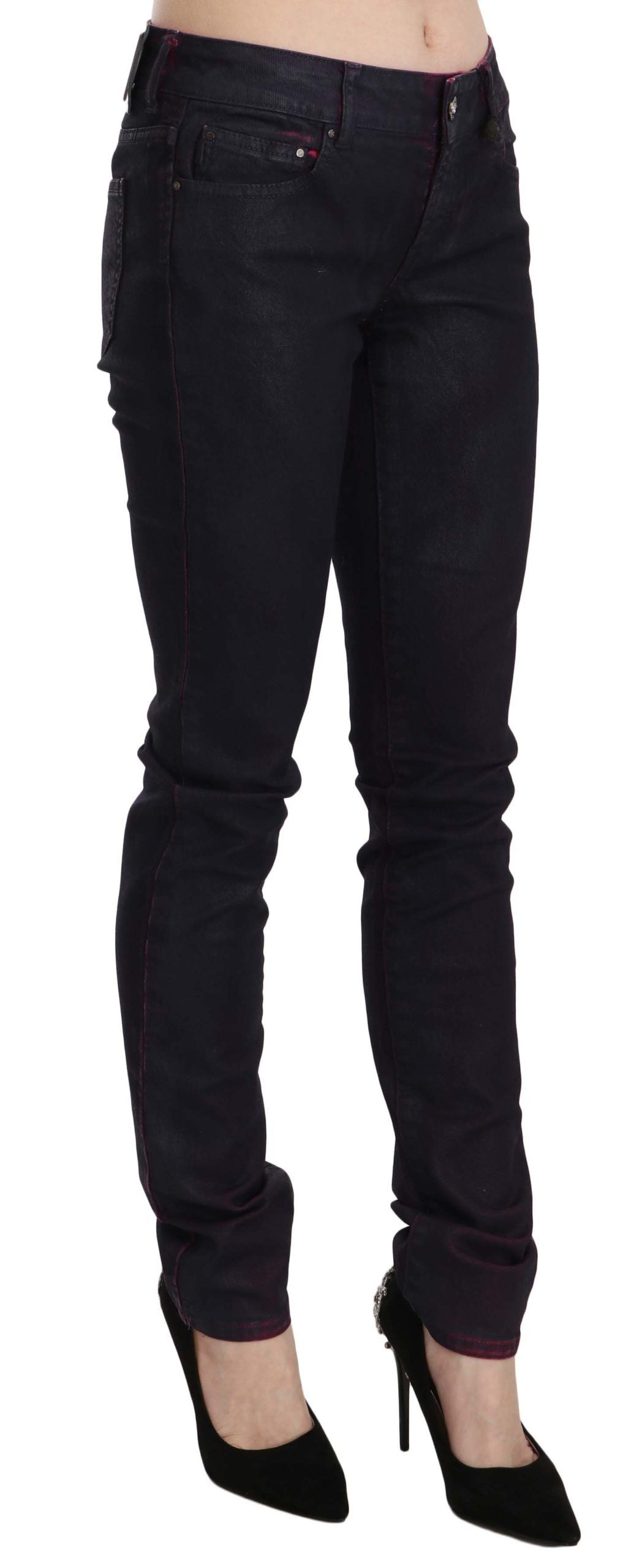 Just Cavalli Schicke schwarze Skinny Denim mit niedriger Taille