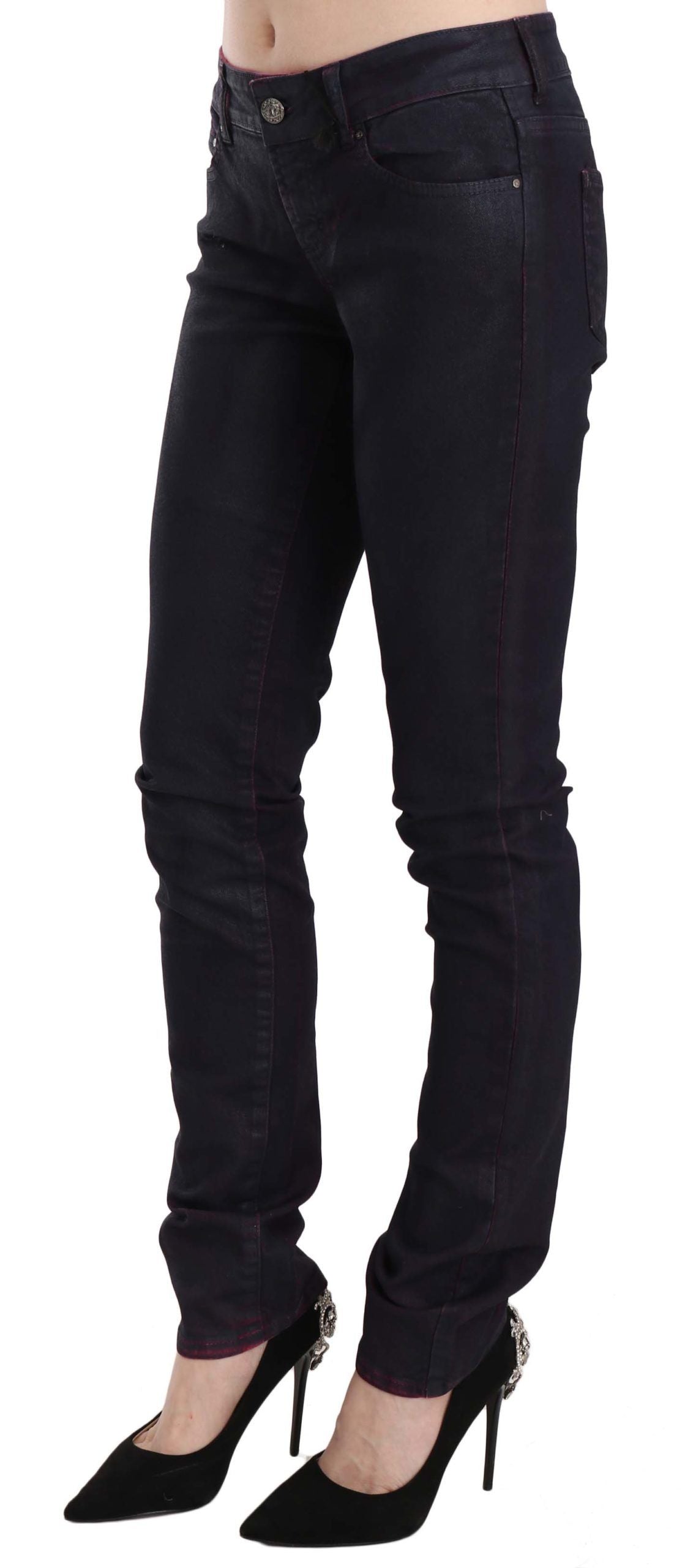 Just Cavalli Schicke schwarze Skinny Denim mit niedriger Taille