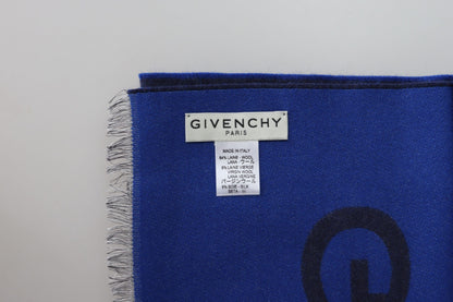 Givenchy Eleganter Unisex-Schal aus einer Woll-Seidenmischung