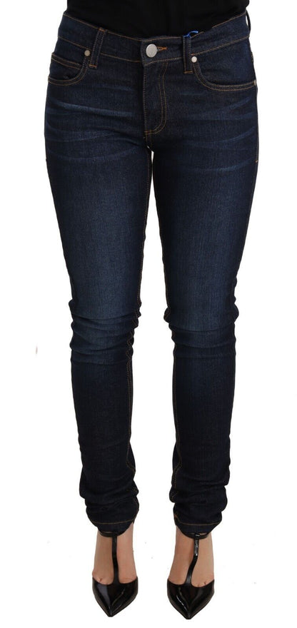 Versace Jeans Elegante Skinny Designer Jeans mit niedriger Taille