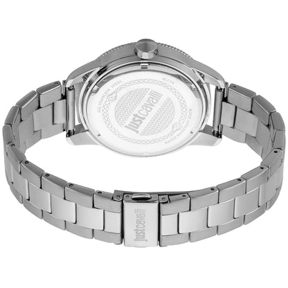 Just Cavalli Silberne Herrenuhr