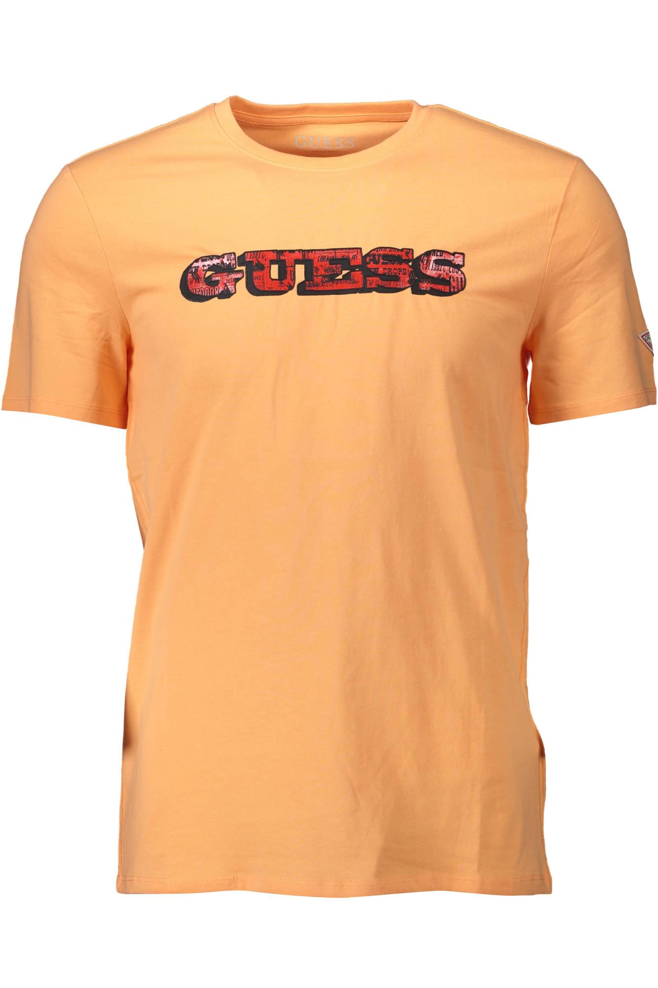 Guess Jeans Orange Baumwolle Männer T-Shirt