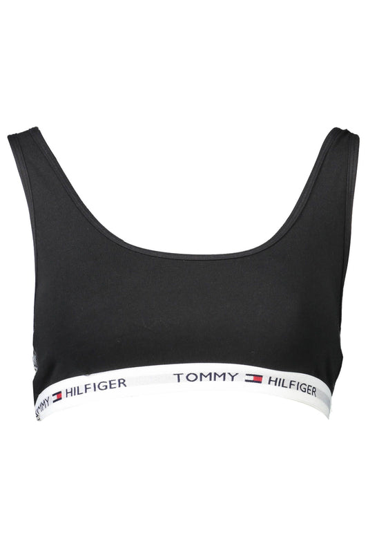 Tommy Hilfiger Schwarzer Baumwoll-Sport-BH für Frauen