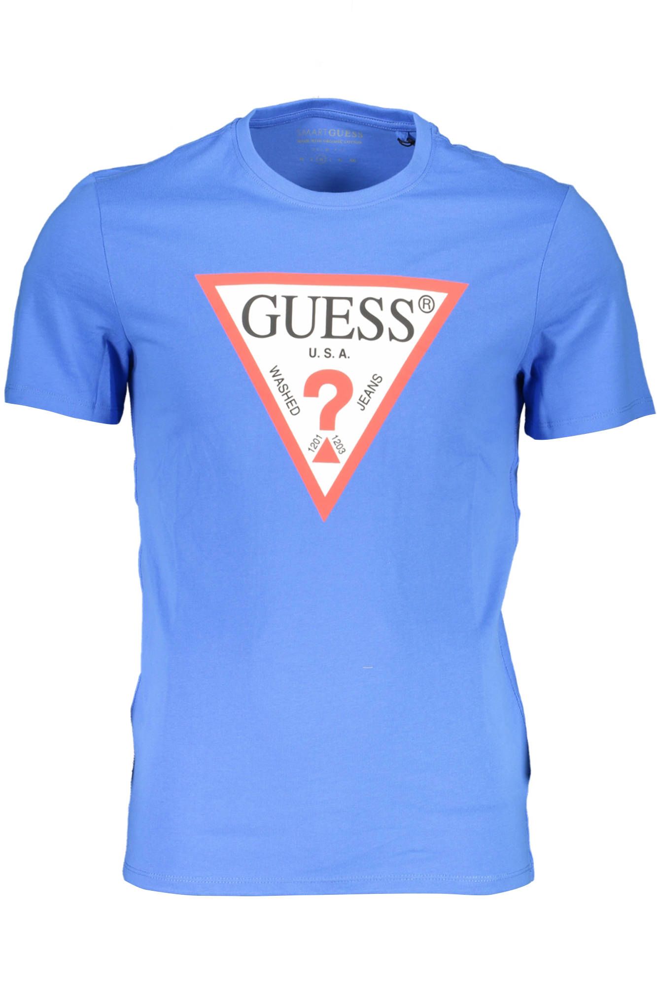 Guess Jeans Blau Baumwolle Männer T-Shirt