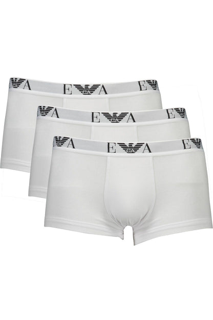 Emporio Armani Weiße Baumwolle Männer Trunk