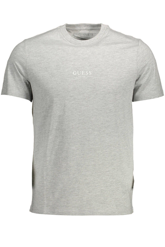 Guess Jeans Graues Baumwolle Männer T-Shirt