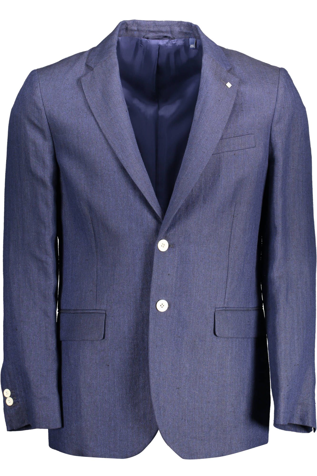 Gant Elegante Blaue Leinenjacke Classic