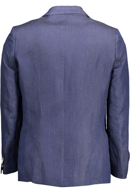 Gant Blaue Leinen Herrenjacke