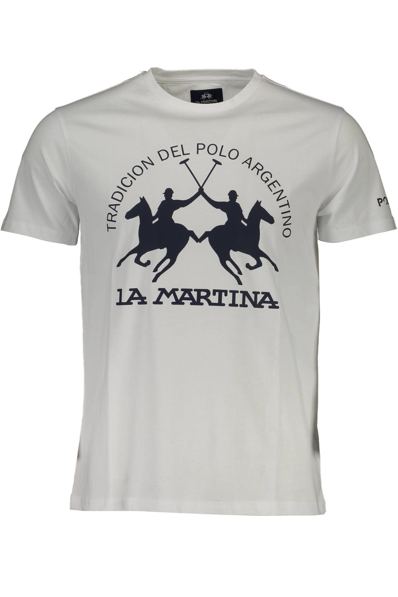 La Martina Weißes Baumwolle Männer T-Shirt