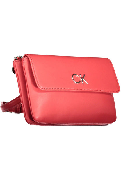 Calvin Klein Rote Polyester Damenhandtasche