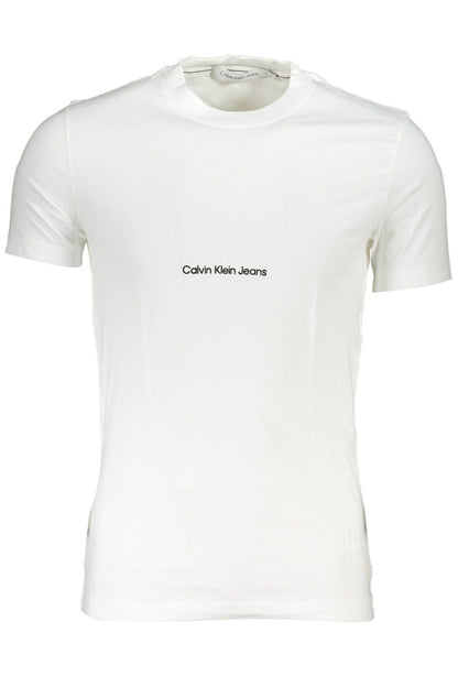 Calvin Klein Weißes Baumwolle Männer T-Shirt