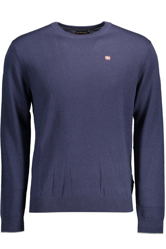 Napapijri Blauer Pullover aus Wolle für Männer