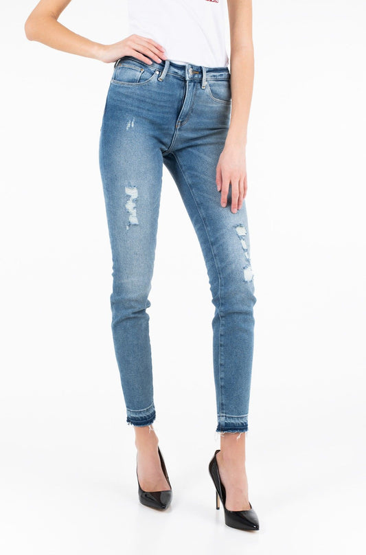 Tommy Hilfiger Jeggings aus blauer Baumwolle für Frauen