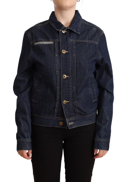 Master Coat Elegante dunkelblaue Denim-Jacke