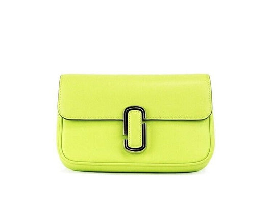 Marc Jacobs The J Marc Grün Glow Glattleder Schulter Crossbody Handtasche