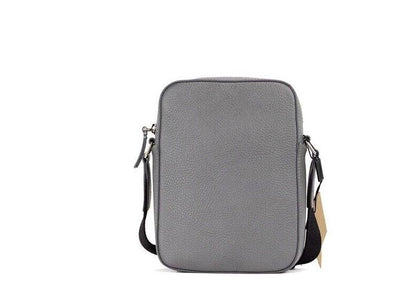 Burberry Thornton Klein Grau Geprägtes Logo Körniges Leder Crossbody Handtasche