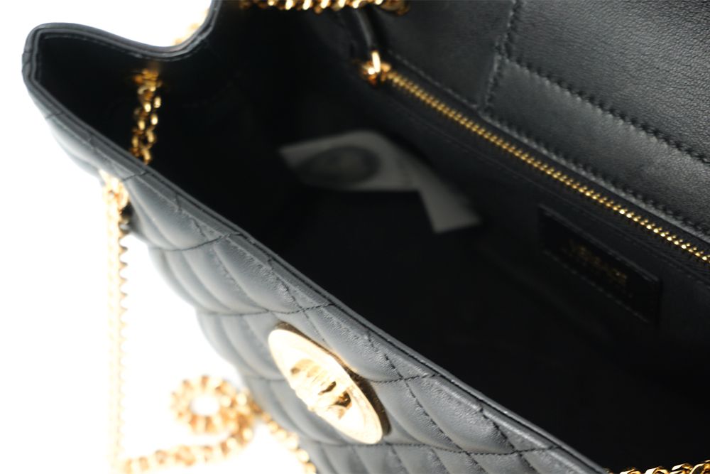 Versace Elegante gesteppte Nappaleder-Tasche