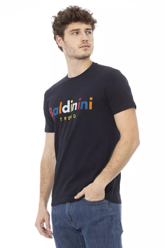 Baldinini Trend Blau Baumwolle Männer T-Shirt