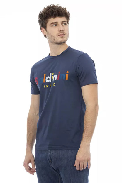 Baldinini Trend Blau Baumwolle Männer T-Shirt