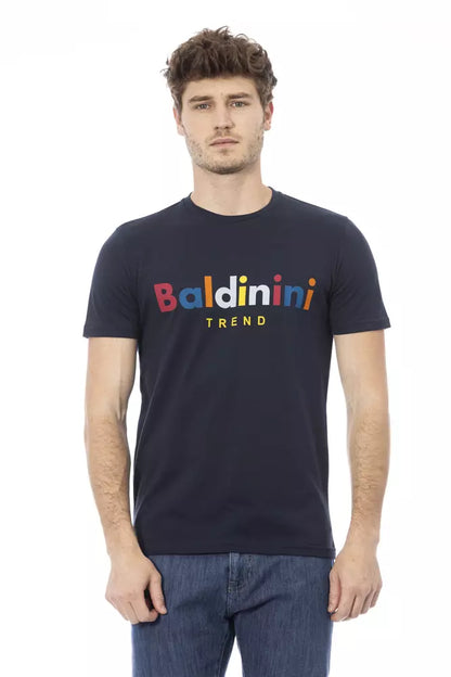 Baldinini Trend Blau Baumwolle Männer T-Shirt