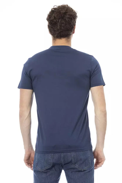 Baldinini Trend Blau Baumwolle Männer T-Shirt