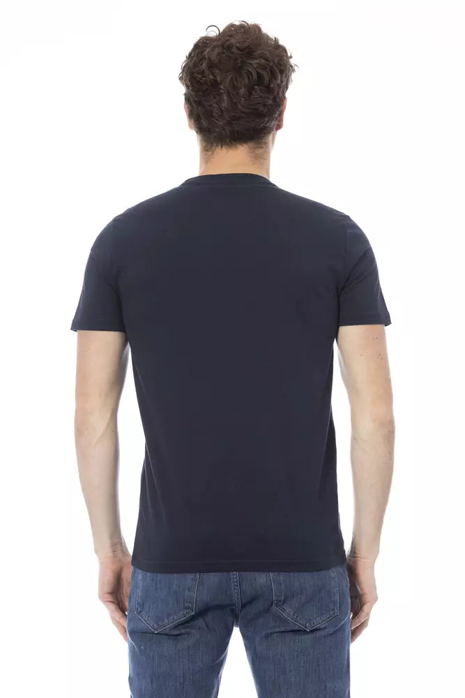 Baldinini Trend Blau Baumwolle Männer T-Shirt