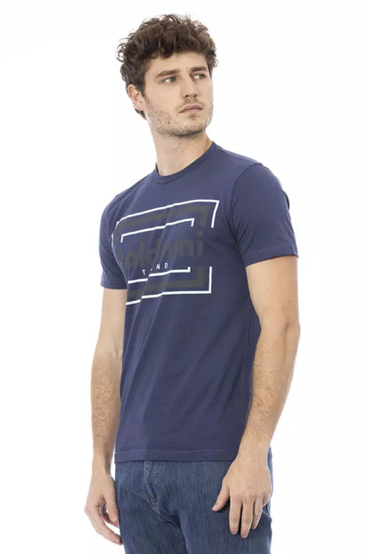 Baldinini Trend Blau Baumwolle Männer T-Shirt