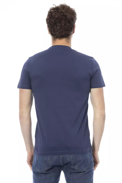 Baldinini Trend Blau Baumwolle Männer T-Shirt