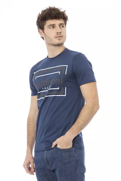 Baldinini Trend Blau Baumwolle Männer T-Shirt