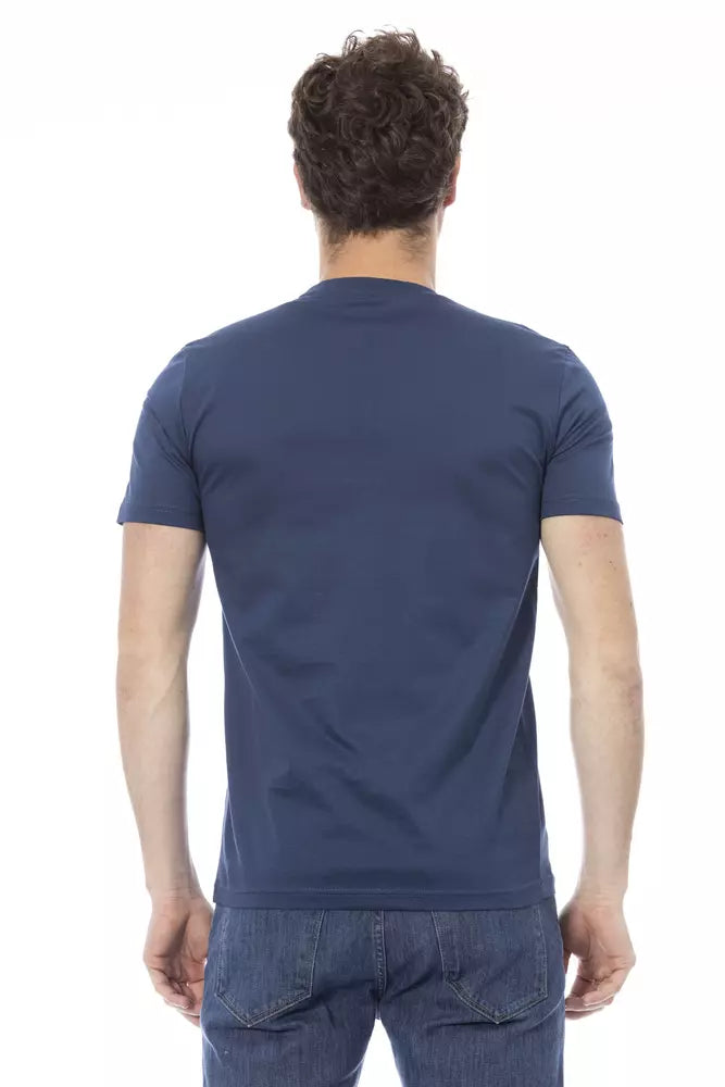 Baldinini Trend Blau Baumwolle Männer T-Shirt