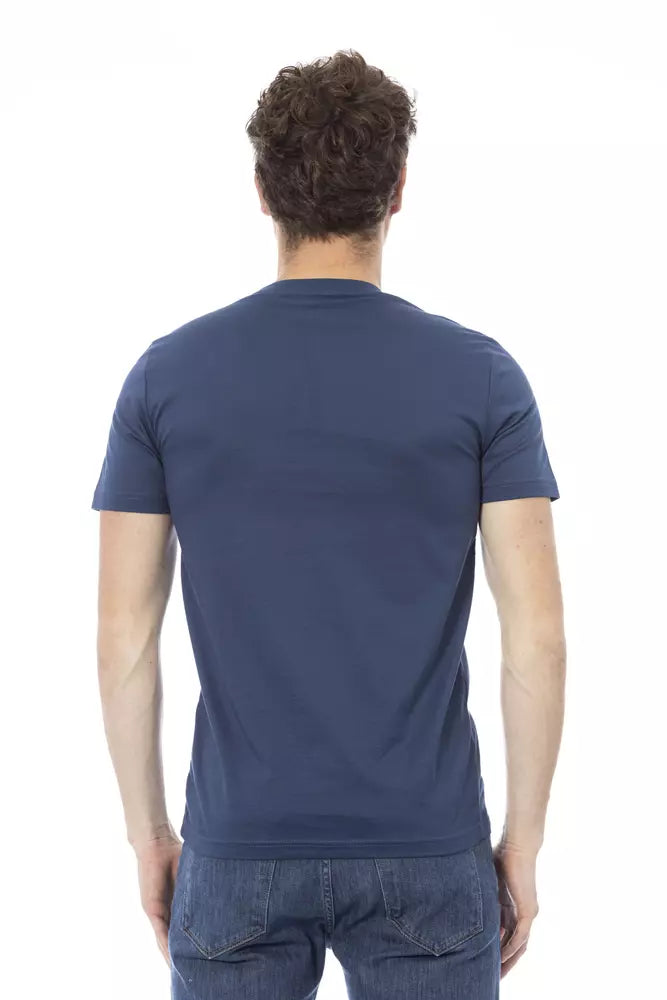 Baldinini Trend Blau Baumwolle Männer T-Shirt