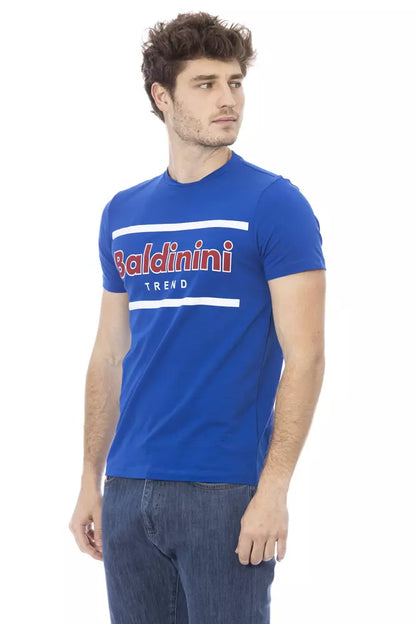 Baldinini Trend Blau Baumwolle Männer T-Shirt