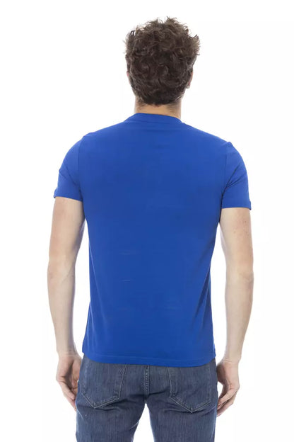 Baldinini Trend Blau Baumwolle Männer T-Shirt