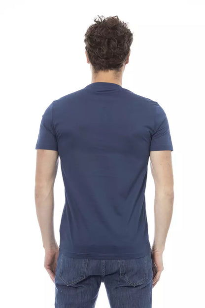 Baldinini Trend Blau Baumwolle Männer T-Shirt