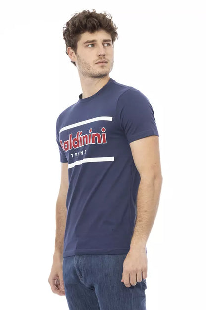 Baldinini Trend Blau Baumwolle Männer T-Shirt