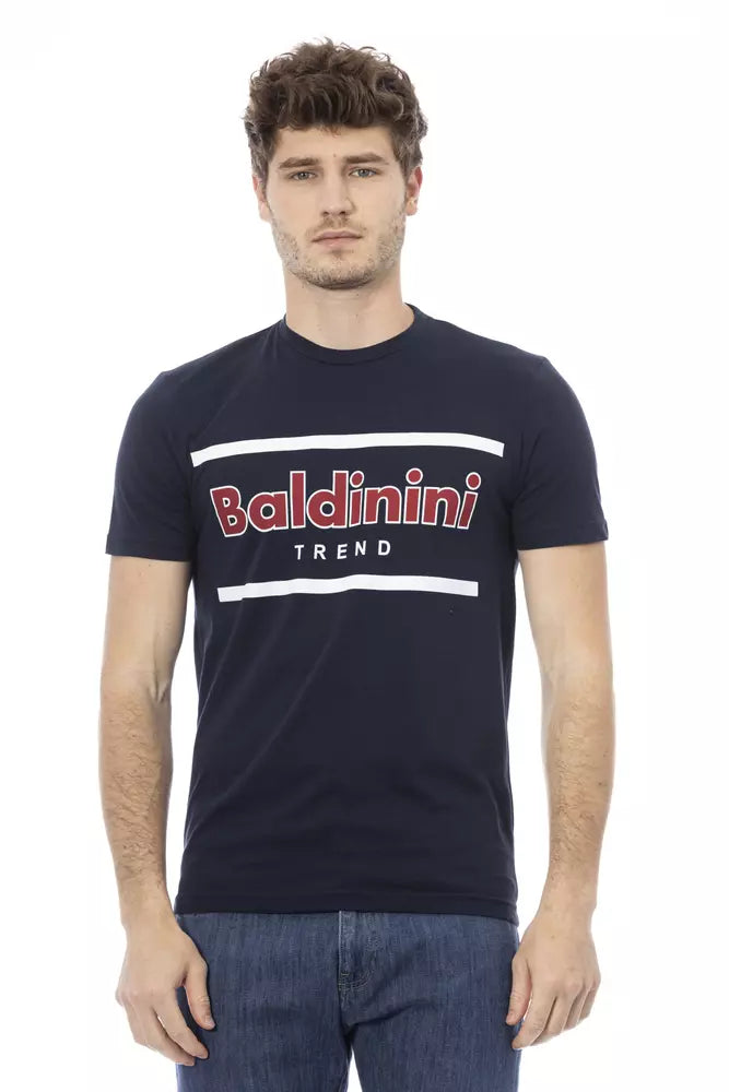 Baldinini Trend Blau Baumwolle Männer T-Shirt