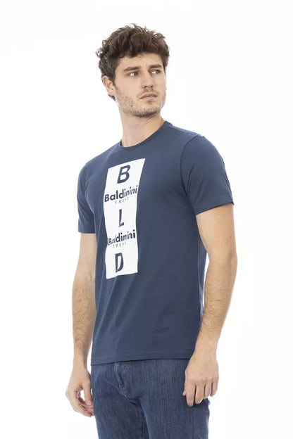 Baldinini Trend Blau Baumwolle Männer T-Shirt