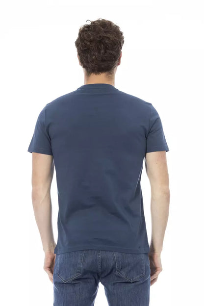 Baldinini Trend Blau Baumwolle Männer T-Shirt