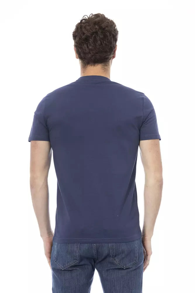 Baldinini Trend Blau Baumwolle Männer T-Shirt