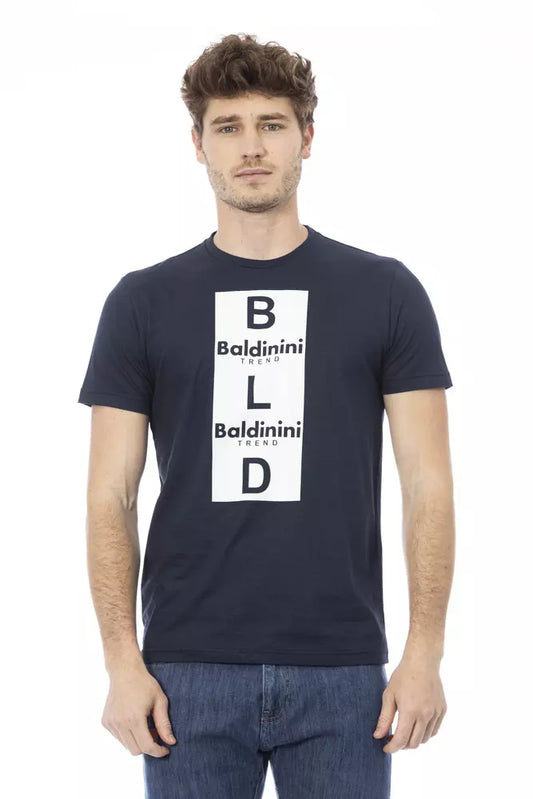 Baldinini Trend Blau Baumwolle Männer T-Shirt