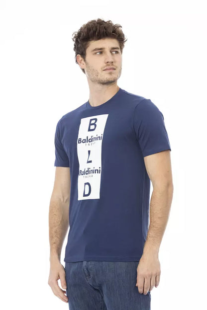 Baldinini Trend Blau Baumwolle Männer T-Shirt