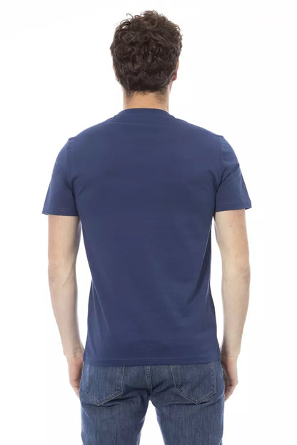 Baldinini Trend Blau Baumwolle Männer T-Shirt