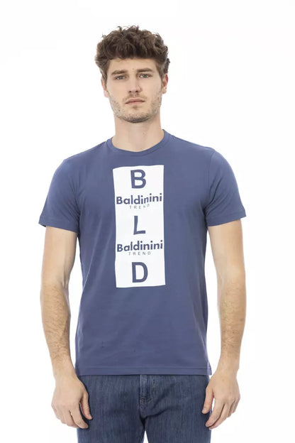 Baldinini Trend Blau Baumwolle Männer T-Shirt