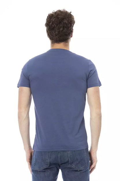 Baldinini Trend Blau Baumwolle Männer T-Shirt