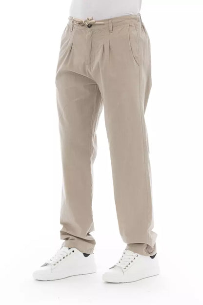 Baldinini Trend Beige Baumwolle Männer Chino Hosen