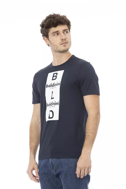 Baldinini Trend Blau Baumwolle Männer T-Shirt