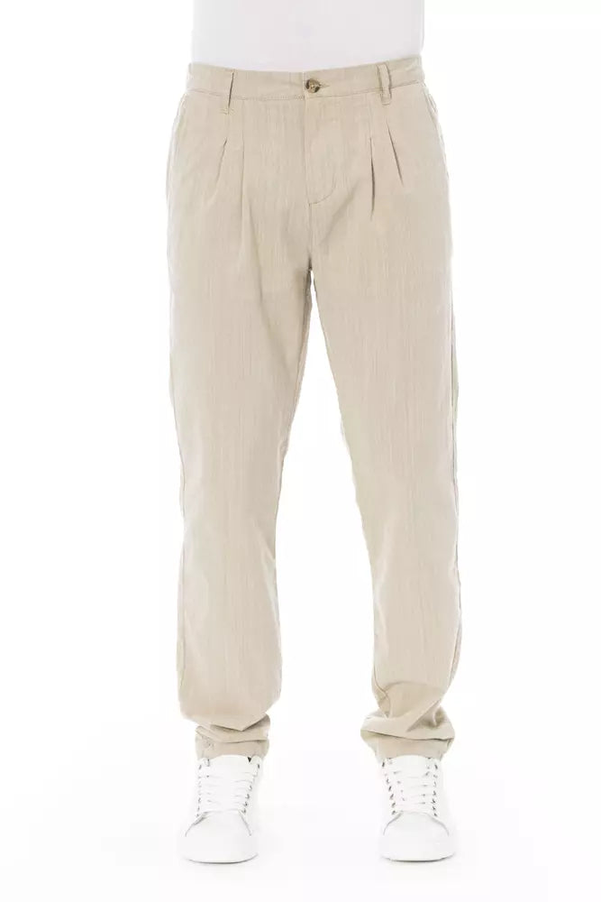 Baldinini Trend Beige Baumwolle Männer Chino Hosen